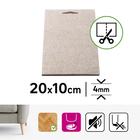 Feltro para Móveis Retangular 175x100mm com 1 Peça Standers