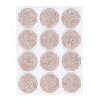 Feltro Protetor Redondo Marrom 25mm 3M 12 peças