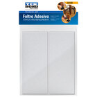 Feltro Protetor Retangular Branco 127x51mm Tekbond 2 unidades