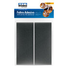 Feltro Protetor Retangular Preto 127x51mm Tekbond 2 unidades