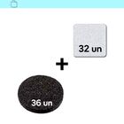 Feltro Quad.22mm Branco C32 E Red.20mm Preto C36 Cartela C68