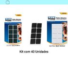 Feltro Quadrado 22 Mm Branco C16 E Preto C24 Cartela C/40