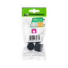 Feltro Redondo 18mm com 4 Peças Preto Standers