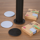 Feltro Redondo Adesivo Teflon 100mm com 4 peças Standers