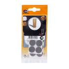 Feltro Redondo Autoadesivo 16mm Marrom 16 peças