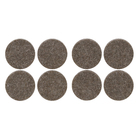 Feltro Redondo Autoadesivo 28mm Marrom 8 peças