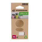 Feltro Redondo Borracha 33mm com 4 peças Standers