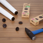 Feltro Redondo Borracha Marrom 25mm com 4 peças Marrom Standers