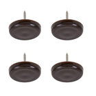 Feltro Redondo Borracha Marrom 25mm com 4 peças Marrom Standers