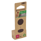 Feltro Redondo Borracha Marrom 25mm com 4 peças Marrom Standers