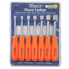 Ferramenta Chave Canhão 5mm A 13mm C/ 7 Peças