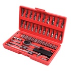 Ferramenta Chave Catraca Reversível Soquetes Allen 46 Peças