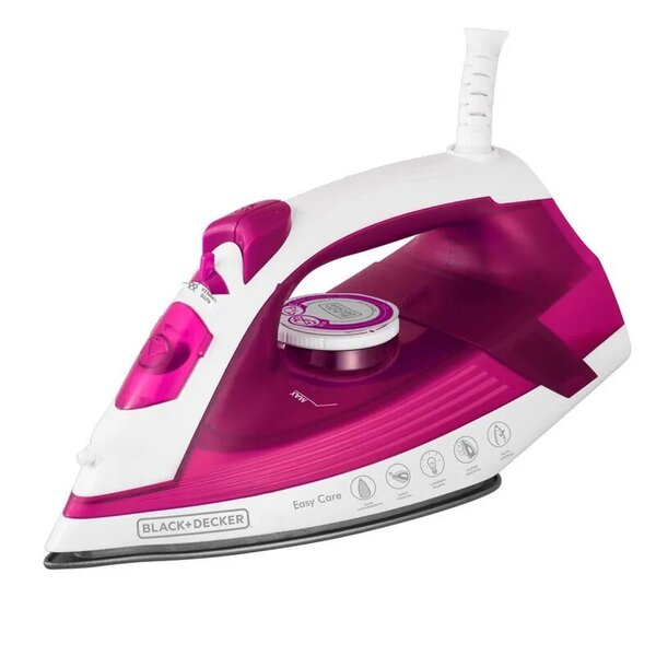 Ferro a Vapor Black Decker Rosa Base Antiaderente AJ2200-BR 1