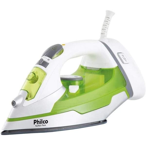 Ferro A Vapor Philco Pfv2000 Perfect Pass Branco Verde 220v