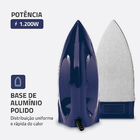 Ferro De Passar A Seco Mondial Azul 1200w Fsn-55-bl 220