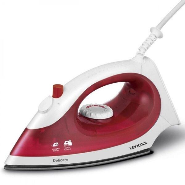 Ferro De Passar Elétrico A Vapor Lenoxx Pff-657 Vermelho 220v