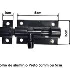 Ferrolho de Porta Portão Janela de Alumínio Fosco 50mm