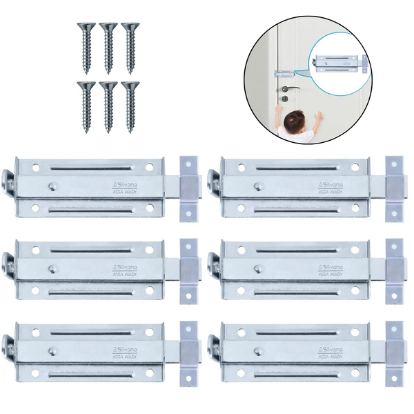 Ferrolho Trinco Tarjeta Fecho Chato Para Porta Janela Portão