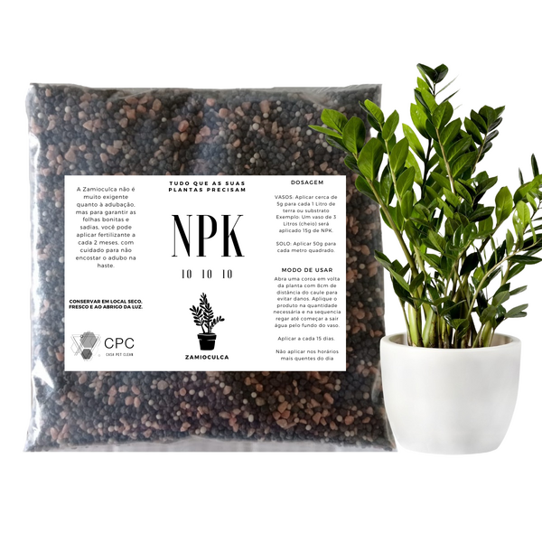 Fertilizante Adubo Para Zamioculca Npk 10 10 10 - 3kg