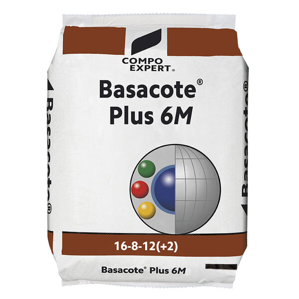 Fertilizante Basacote Plus 6m 25kg N Total 16%, P2o5 Sol. Em