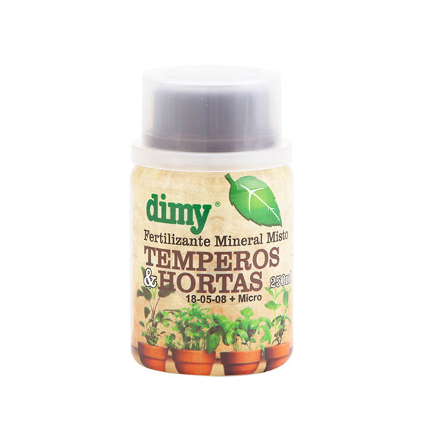 Fertilizante Concentrado Temperos E Hortas Dimy 250ml