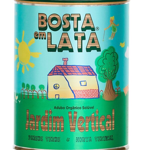 Fertilizante Orgânico Bosta Em Lata Jardim Vertical 400g