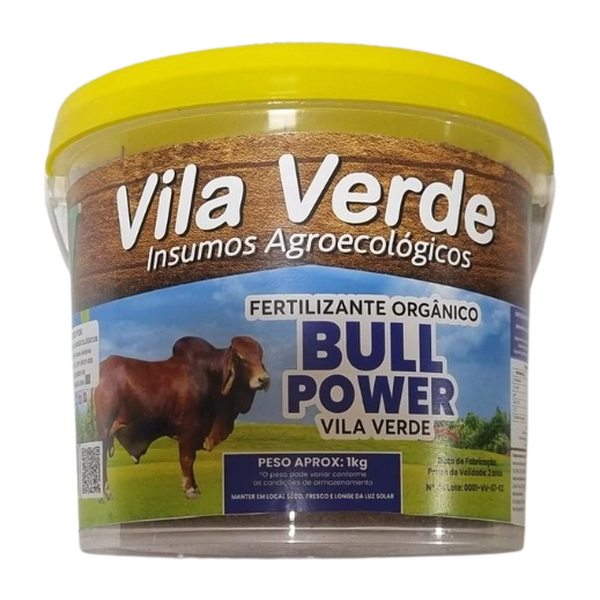 Fertilizante Orgânico Bull Power Vila Verde - Balde Com 1 Kg