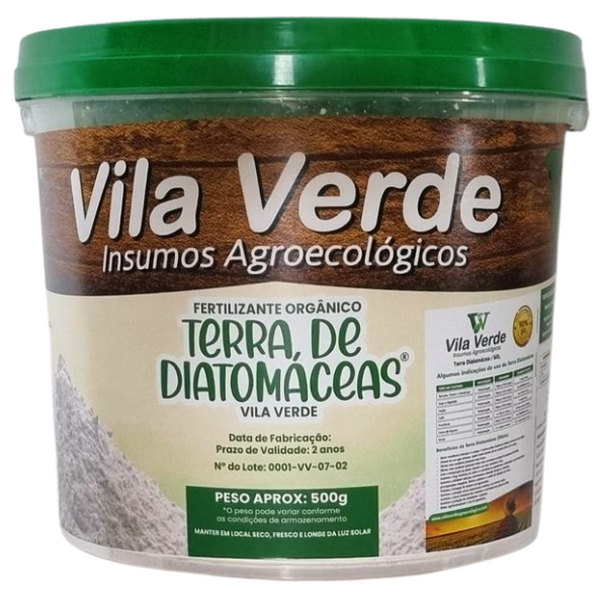 Fertilizante Orgânico Terra De Diatomáceas Vila Verde 500g