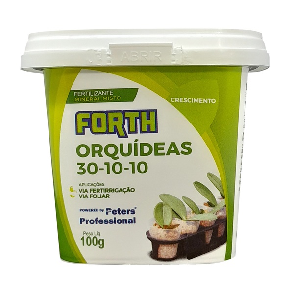 Fertilizante Orquídeas Mineral Granulado Crescimento 100g Forth
