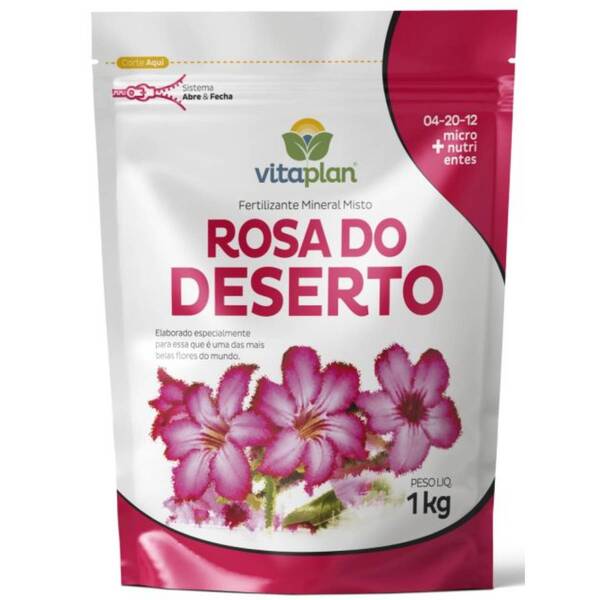 Fertilizante Para Rosa Do Deserto (1kg) Vitaplan