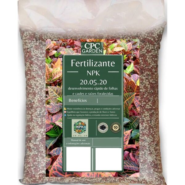 Fertilizante Premium NPK 20 05 20 Para Fortalecimento CPC Gar