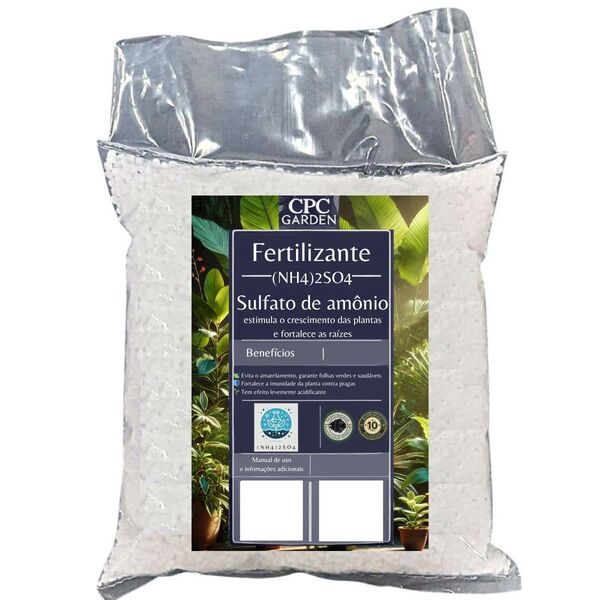 Fertilizante Sulfato de Amônio Branco N20  S24 CPC Garden - 5