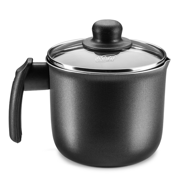 Fervedor 14 Grafite Antiaderente Com Tampa Vidro Mta Grafite