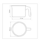 Fervedor Caneca Leiteira Antiaderente 12 Cm 1l - Tramontina