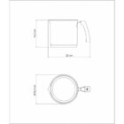 Fervedor Duo Silicone Em Aco Inox Fundo Triplo Com Cabo De Si