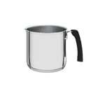 Fervedor Duo Silicone Em Aco Inox Fundo Triplo Com Cabo De Si