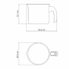 Fervedor Em Inox Forma 2 Litros Preto