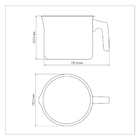 Fervedor Tramontina Paris em Alumínio com Revestimento Interno e Externo em Antiaderente Starflon Max Chumbo 14cm 1,9L