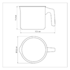 Fervedor Tramontina Paris em Alumínio com Revestimento Interno e Externo em Antiaderente Starflon Max Vermelho 12cm 1,2L