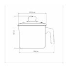 Fervedor Tramontina Paris Antiaderente Chumbo Com Tampa