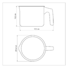Fervedor Tramontina Turim em Alumínio com Revestimento Interno e Externo em Antiaderente Starflon Max Vermelho 12cm 1,1L