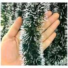 Festão Verde Nevado Pt 1pc 11cm X 2m Enfeite De Natal