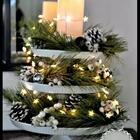 Festão Verde Tradicional Pt 1pc 9cm X 2m Enfeite De Natal