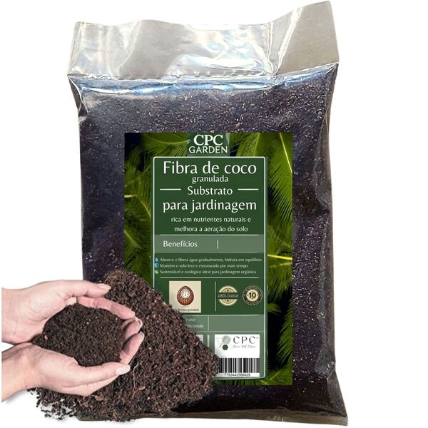Fibra de Coco Granulada Premium Para Substrato CPC Garden 5 L