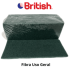 Fibra De Limpeza Geral Verde C/10 Un British + Suporte Lt