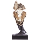 Figura Decorativa De Resina Face 13 X 11 X 31cm Wolff 61508