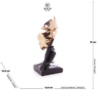Figura Decorativa De Resina Face 13 X 11 X 31cm Wolff 61508