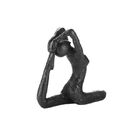 Figura Decorativa Em Resina Royal Decor Yoga 15x5x14cm Preta