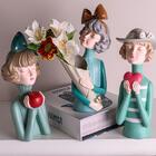 Figura Decorativa Resina Boneca C/ Coração 61495 Rojemac