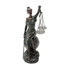 Figura Decorativa Resina Dama Justiça 17x15x35cm
